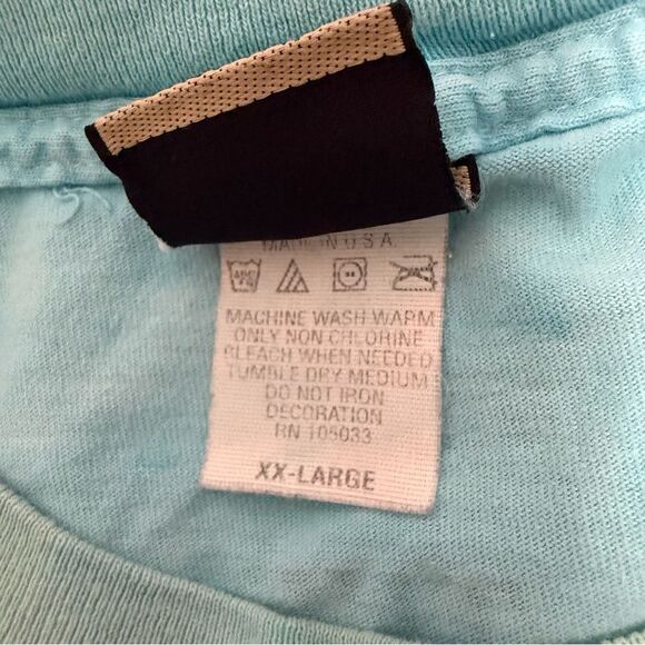 Vintage Allman Brothers Tie Dye T Shirt Liquid Blue Tag XXL - Picture 13 of 13